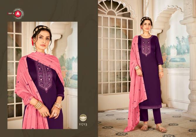 Sachi By Triple Aaa Jam Silk Designer Salwar Kameez Wholesale Price In Surat